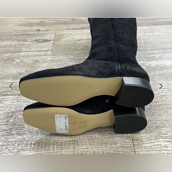 NIB $795 Rag &Bone Aslen Knee High Black Suede Boots Size: 36 - Picture 7 of 16